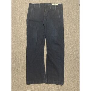 Rogue Territory Officer Trouser Jeans Blue Raw Slim Selvedge fit 36X29 (tag 34)